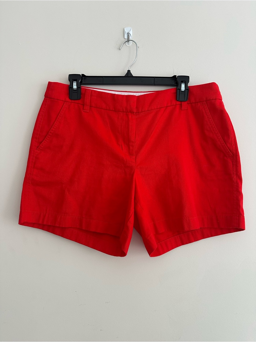 J. Crew Chino Shorts Red Womens Size 10